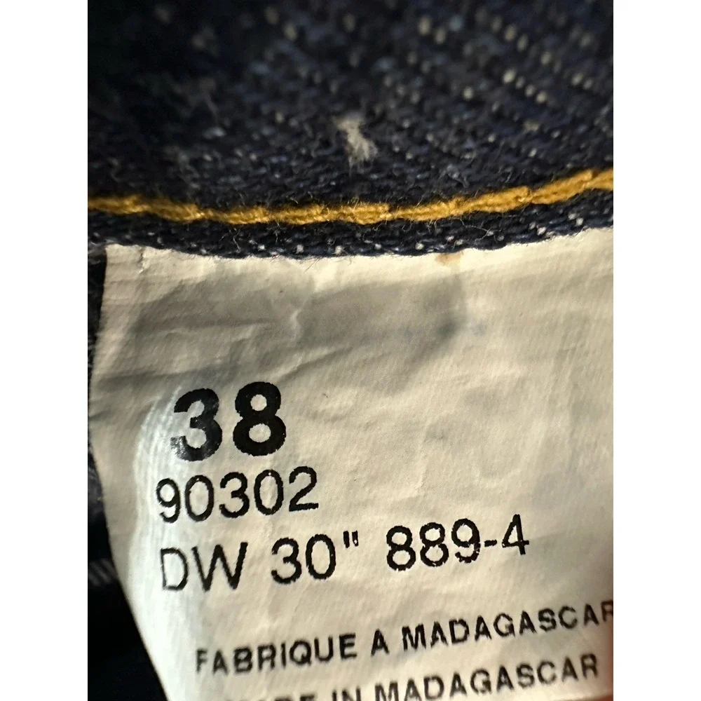 Full Blue Registered Jeans Mens 38x30 Flannel Lined Denim Straight Leg Blue